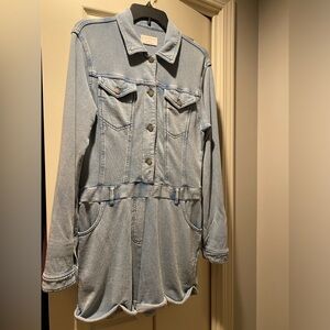 Z SUPPLY Abbi denim romper. Size medium.